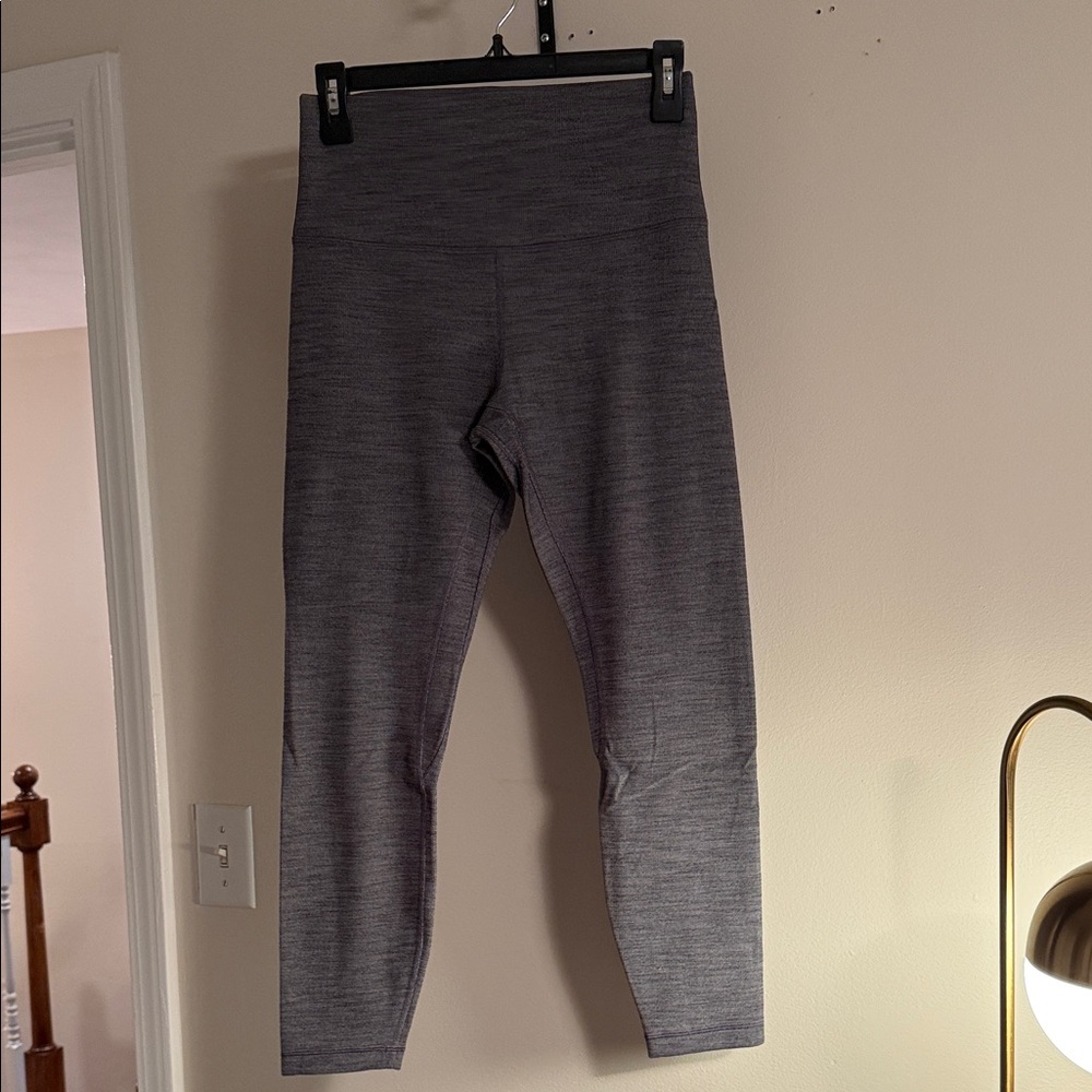 Lululemon Align Heathered Gray High-Waisted Leggings Size 8 Great Condition
